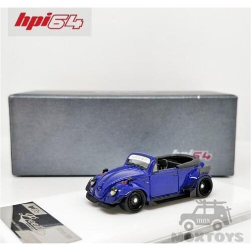 Hpi64 1:64 VW RWB-Beetle Blue Convertible Resin Model Car