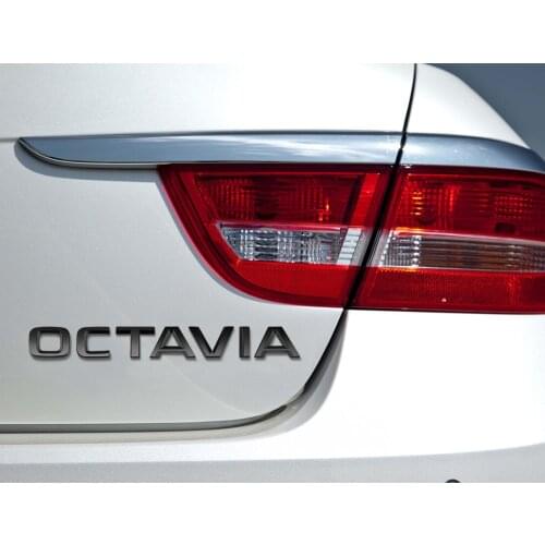 OCTAVIA Emblem Nameplate Rear Sticker For SKODA OCTAVIA 2 3 A2 A5 A6 A7 4X4 Skoda Sticker OCTAVIA Trunk Sticker Car Accessories