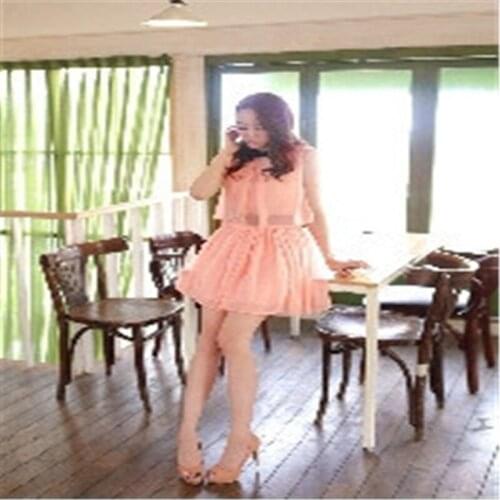 2022 new summer girl dress joker sweet two-piece sundress Womens clothing
