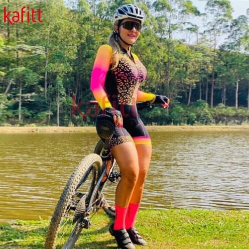 Kafeet long-sleeved uniform new ladies cycling clothes special sports shirt Macaquinho ROUPA Maillot Pro GO cycling clothes