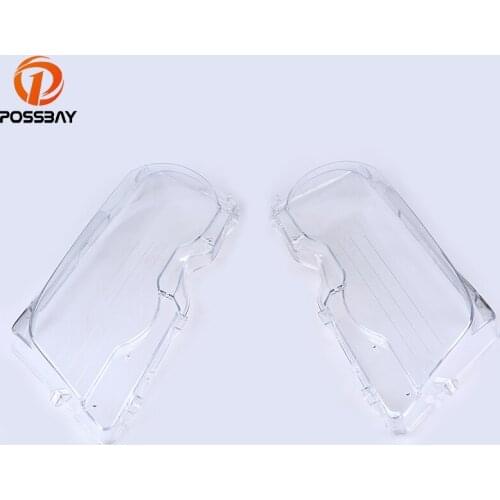 POSSBAY Clear Headlight Lens Shell Cover Head Lamp Assembly for BMW 3-Series E46 Coupe Pre-facelift 2000-2003 Headlamp Lenses