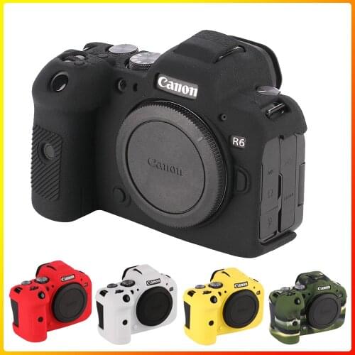 Rubber Silicone Case Body Cover Protector Frame Skin for Canon EOS R5 R6 EOSR5 EOSR6 Camera