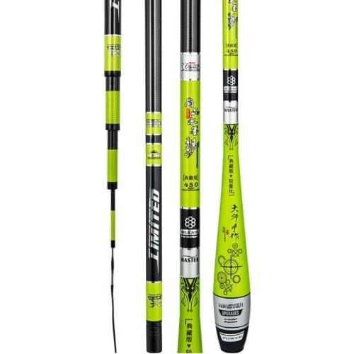 Hand Pole De Pesca Taiwan Fishing Rod Carbon Angeln Canne 3.6m-7.2m Telescopic Wedkarstwo Olta Ultrashort Tackle Feeder for Carp