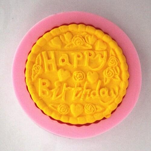 Happy Birthday Silicone Fondant Mold Sugar Mini Craft Molds Cake Decorating