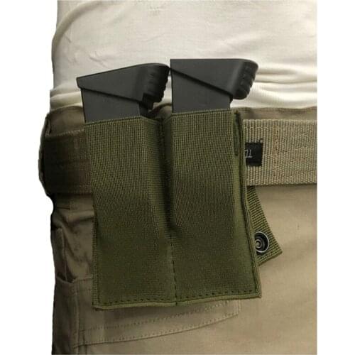 Magazine Pouch Close Holster Nylon Tactical Molle Dual Double Pistol Mag For Outdoor Airsoft Combat Military Hunting