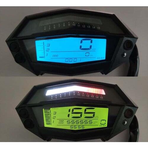 Motorcycle Speed Meter For Kawasaki Z1000 2014-2015 2016 Speedometer Tachometer Instrument 1-6 Files Water Temperature Gauge