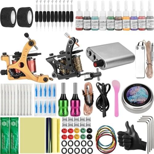 Tattoo Needles Ink Set Tatuador Profesional Tatuar Rotativa Kit Completo Tatuagem Proficional Maquina Rotativa De Tatuaje