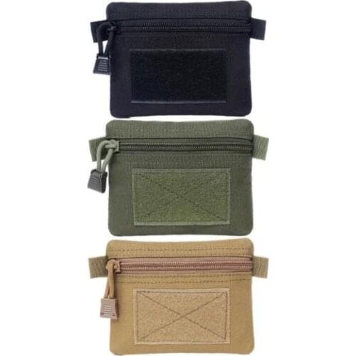 Outdoor Tactical military Wallet Key Card Case Travel Zipper Waist Bag Camping Hiking phone bag Portable Pouch Wallet