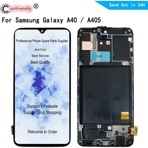 LCD Display For Samsung Galaxy A40 A405 SM-A405FN/DS A405F A405FM LCD display Screen Touch panel Digitizer with frame Assembly