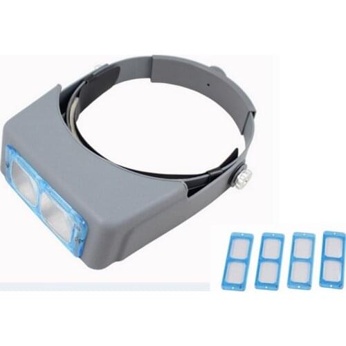 1.5x 2x 2.5x 3.5x Head Wearing Magnifier Watchmaker Repair Eye Loupe Industrial Maintenance Helmet Optical Magnifying Glasses