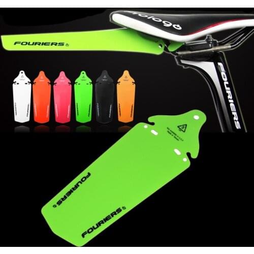 1pcs Fouriers Road Bicycle MTB Bike Rear Fenders Saddle Rail Fender Mud Guards for MTB DH Fixed Gear Mudguard PP Bike Fender