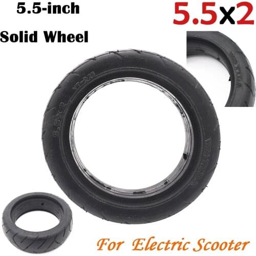 5.5x2 Solid Tire external diameter 128mm fits for Hoverboard Self Balancing Electric Scooter Spare Parts