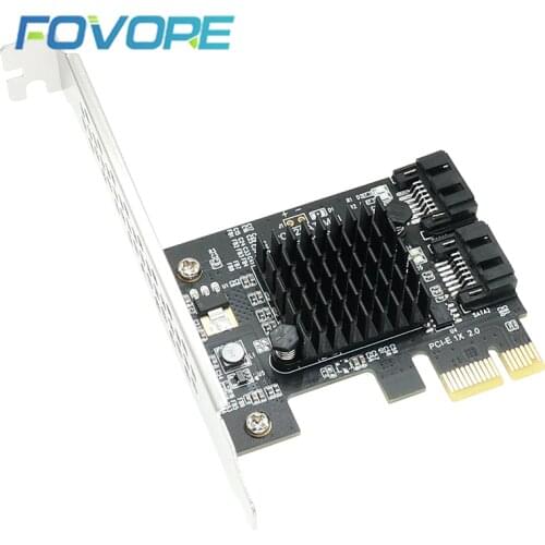 SATA PCI e adapter 2 ports SATA 3.0 to PCIe x1 expansion adapter Card SATA3.0 PCIe PCI-e Converter Marvell 88SE9125