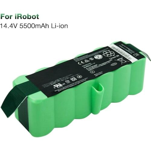 Vacuum Cleaners Battery 14.8V 5500mAh Li-ion Rechargeable Battery for iRobot Roomba 500 540 550 580 600 650 700 760 780 880 800