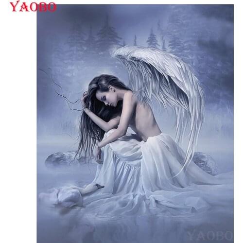 DIY Diamond Painting Full Square/Round Daimond Painting Angel swan Pictures Mosaic Painting Rhinestone Embroidery beadwork