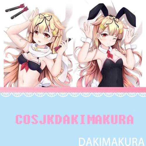 Anime Kantai Collection Yuudachi Dakimakura HD Print Pillowcase Body Hugging Pillow Cover Room Bedding Ornaments Holiday Gifts