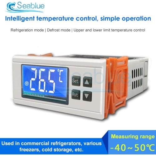 DC STC-8080A+ Digital Temperature Controller 12V 24V 110-220V Incubator Automatic Timing Defrost Intelligent Thermostat Alarm