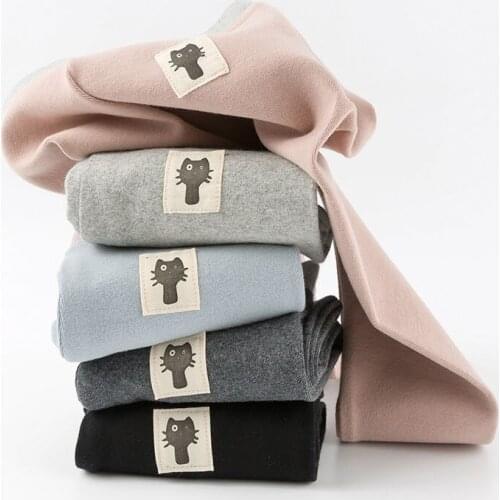 Girls' leggings pure cotton autumn and winter childrens baby pants girls wear slim stretch pants P4413