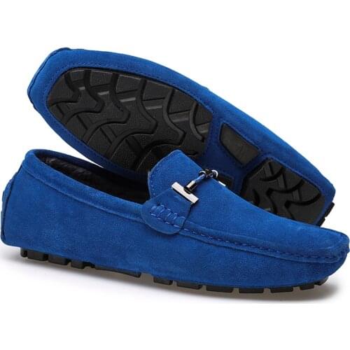 Brand Winter Hot Sell Moccasins Men Loafers High Quality Genuine Leather Shoes Men Flats Warm Plush Driving Shoes Big Size 38-47