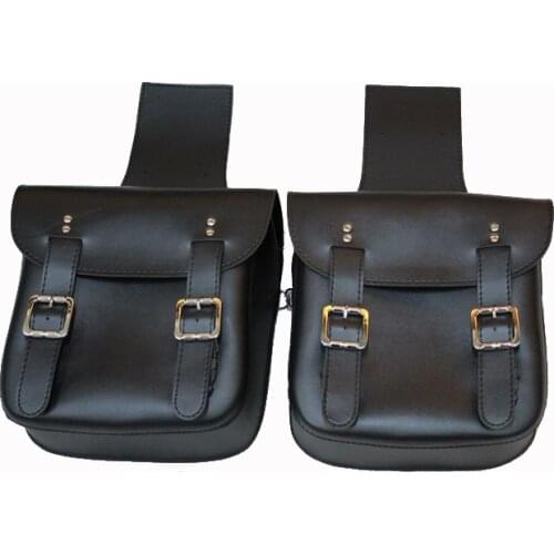 Motorcycle PU Leather SaddleBags Large Capacity Motorbike Bike Side Tool Bag Moto Luggage bag Saddle bag