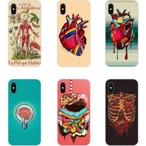 Soft Case Covers For Xiaomi Redmi Note 3 4 5 6 7 8 Pro Mi Max Mix 2 3 2S Pocophone F1 Medical Human Organs Brain Meridian Kidney