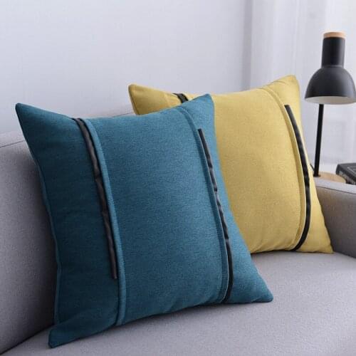 1 Piece of Pure Color Cotton and Linen Pillowcase 30x50cm / 45x45cm Modern Minimalist Style Pillowcase Home Decoration Cover
