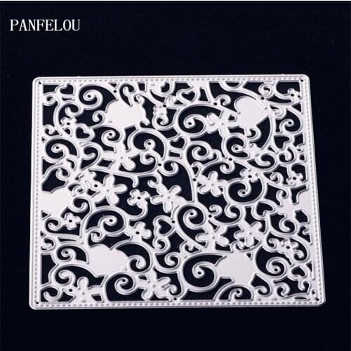 PANFELOU Vines panel metal crafts paper die cutting dies for Scrapbooking/DIY wedding Halloween Hand account cards
