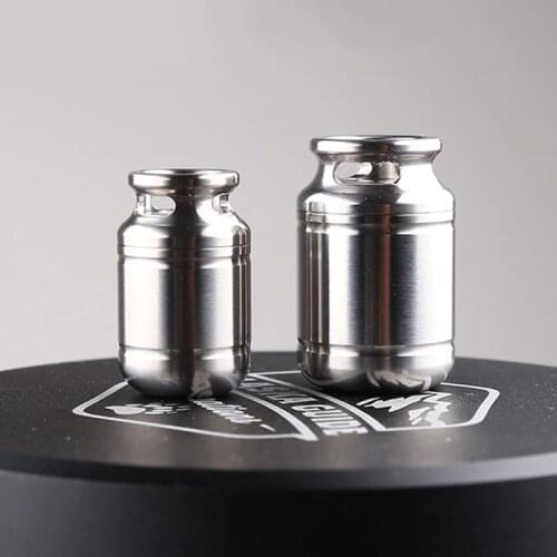 S/L Titanium Alloy Seal Bottle Canned Shape Waterproof Bottles Mini Titanium Bottle Outdoor Tool