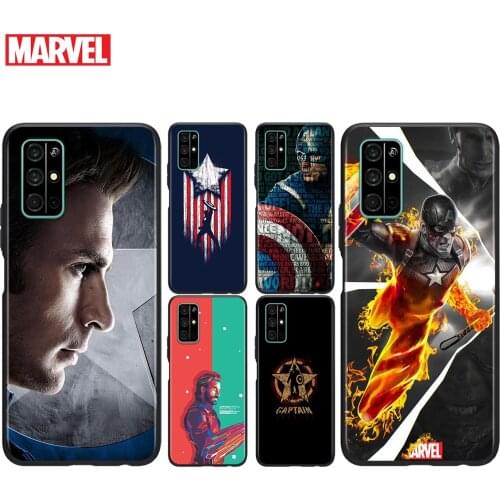 Silicone Cover Marvel Captain America Superhero For Honor V30 View 20 V20 30i 30S 30 20S 20E 20i 20 Lite Pro Plus Phone Case