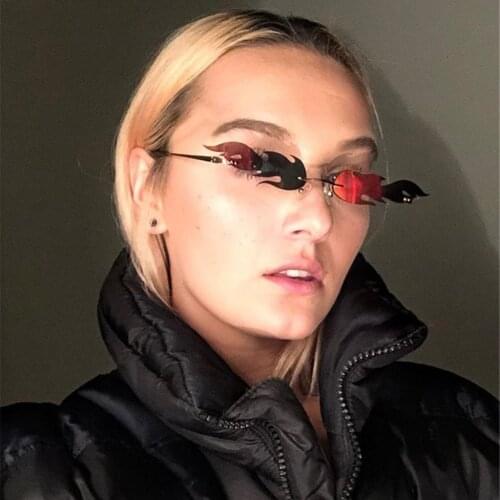 Sunglasses women Fashion Man Women Irregular Shape Sunglasses Eyewear Glasses Vintage Retro Style lunette soleil femme #3