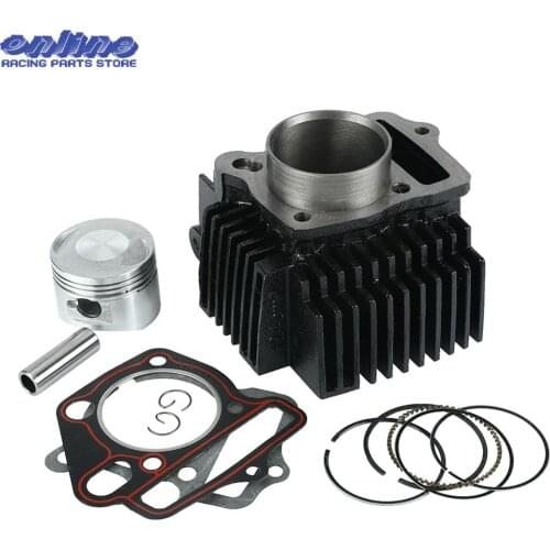 Motorcycle 52.4mm Bore steel cylinder Piston Gasket kit For LF125 125cc lifan Horizontal Engines Dirt Pit Bike Monkey Bike ATV