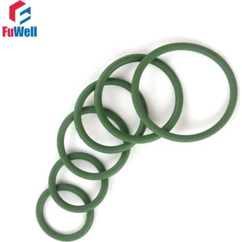 10pcs Green Fluorine Rubber O-Rings Seal 4mm Thickness FKM 34/35/36/37/38/39/40/41/42/43mm OD O Rings Seal Gasket Washer