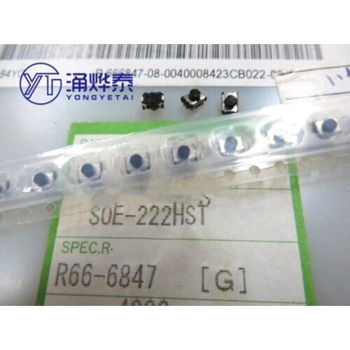 YYT 10PCS SOE222HST high-density 3X4 patch package foot with fixed point small touch key switch
