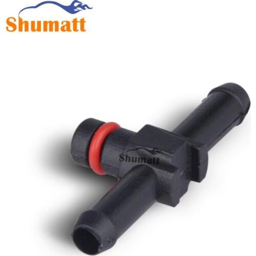 Common Rail Injector Return Oil Backflow Pipe Connector L T Type Plastic Tee Joint for dens0 Series Injector 10pcs/Bag
