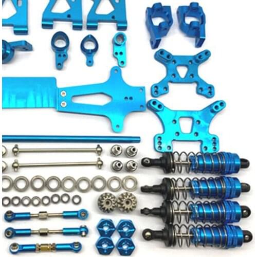 2Pcs 1:14 WLtoys 144001 Upgrade Metal Kit Parts Gears Pull Rod Accessory