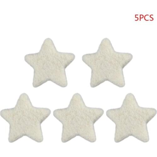 5Pcs Newborn Photography Props Baby Wool Felt Stars Decorations Infant Photo Shooting Accessories