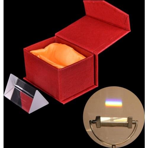 5cm mini prism optical glass triple triangular prism refractor physics experiment teaching accessories high quality