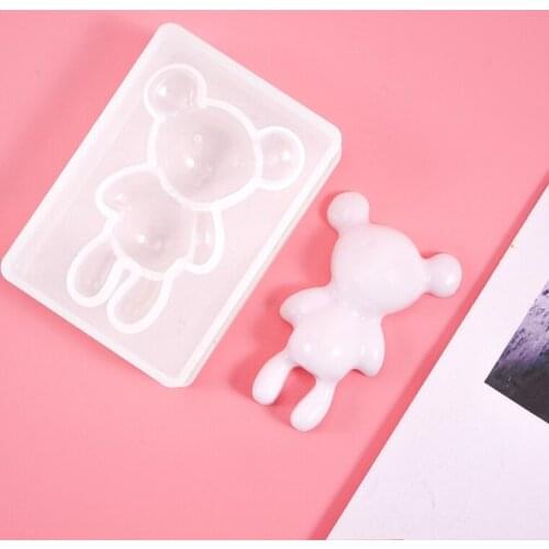 7 Pcs/Set Keychain Crystal Epoxy Resin Mold Pendant Silicone Mould