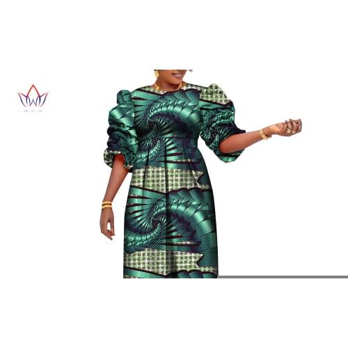 African Dresses for Women Vintage Maxi Dress Swing Ankara Fabric Dashiki Africa Style Party Gown African Traditional Dress Wy919