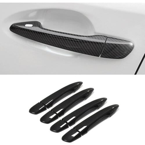 Car Accessories Carbon Fiber Door Handle Trim Frame Sticker Cover Protector for Lexus ES XV60 GS L10 IS XE30 CT A10 RX AL10