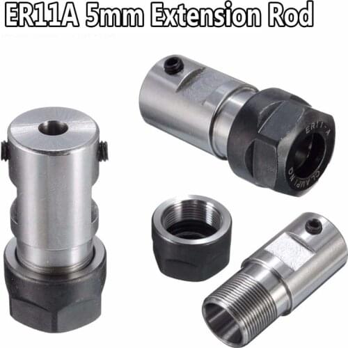 Collet Chuck ER11A Extension Rod Holder 5mm for CNC Milling Grinding Motor Shaft Lathe Tool Holder Machine Tool Parts