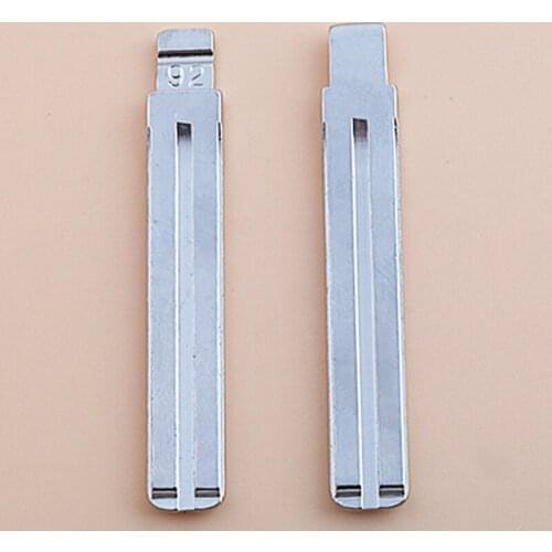 DAKATU NO.92 Car Remote Key Blade For Hyundai For KIA Flip Key Blade Replacement Uncut Blade 92