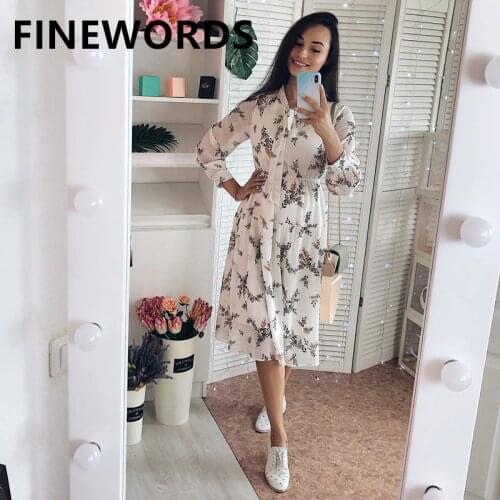 Летние шифоновые платья FINEWORDS China At AliExpress