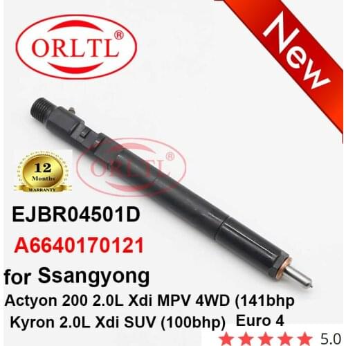 ORLTL EJBR04501D A6640170121 EJBR03401D Injector Nozzle A6640170021 6640170221 EJBR04401D A6650170221 For SSANGYONG Kyron Actyo