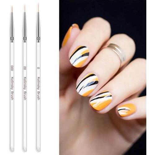 3pcs Nail Art Tools Nail Art Dotting Manicure Painting Polish Brush Pen Tool Decoration Tools new