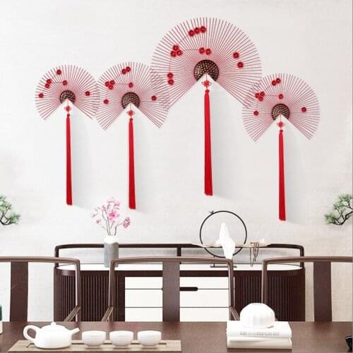 Creative wrought iron wall hanging decoration living room Simple home decoration office ornaments Christmas party decoration