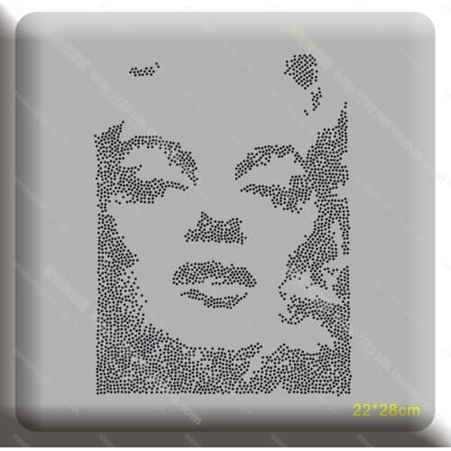 Marilyn Monroe hot fix rhinestone motif rhinestone iron on transfers designs rhinestone iron on transfers designs