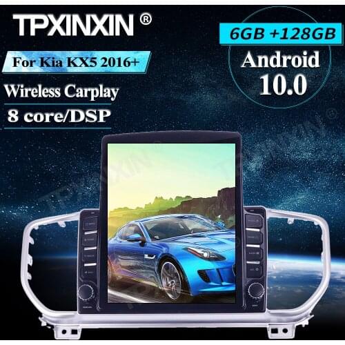 Radio For Kia KX5 2016+ Tesla Screen Android 10 GPS Car Multimedia Player Headunit Audio Radio Navigtion Wireless Carplay IPS