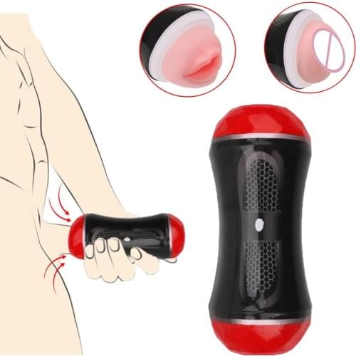 Realistic Vagina Anal Male Masturbator Silicone Soft Tight Pussy Sex Toys For Men Vibator Machine Sex Products For Shop