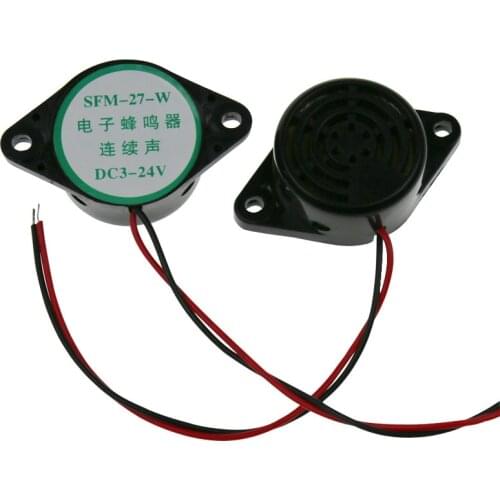 SFM-27-W 3--24V 30*16mm Piezoelectric active buzzer with black
